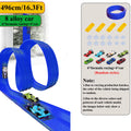 Net Bag/Box 13Ft/16.3Ft Flexible Track Toy & Mini Car DIY Competitive Rail Vehicle Game Educational Gift for Children Christmas