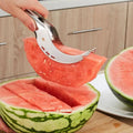 Stainless Steel Watermelon Slicer Knife with Fruit Corer and Server