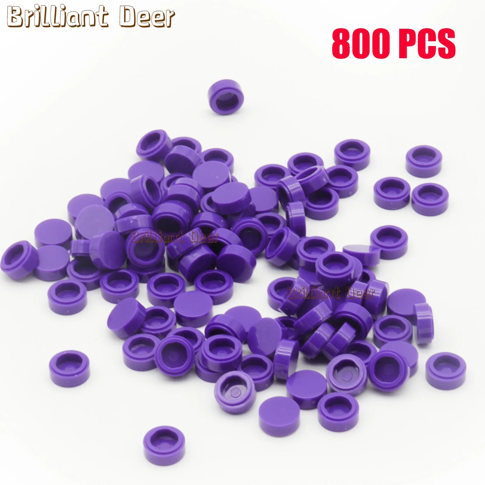 800PCS FLAT Tile 1x1 Dots Round Bricks 35381 98138 MOC DIY Building Blocks Parts for Mosaic Portrait Art Design Children Toys