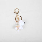 Mini Animal Doll Series Crochet Keychain Knitted Small Rabbit Doll Keyrings Mini Puppy Cute Keychain Wholesale Custom Accessory