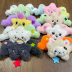 Kpop NTC WISH Sakuya RIKU YUSHI Tea Cat Doll Plush Dog Keychain NTCWISH Cartoon Keychain Bag Pendant Keychain Fans Collect Gif