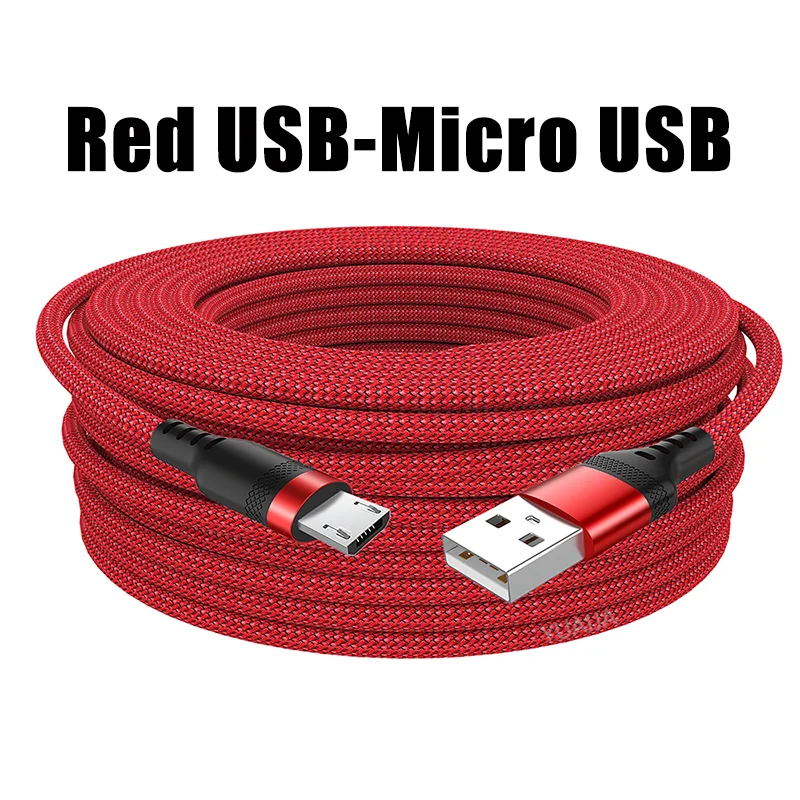 USB Type-C Extended 2M 3M 5-Meter Android Micro USB Fast Charging Cable For Huawei Xiaomi Vivo Oppo And Leeco Phone Data Cable