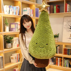 1Pc 29-90CM Simulation Christmas Tree Plush Toys Cute Evergreen Plush Pillow Dolls Wishing Trees Stuffed for Christmas Dress Up