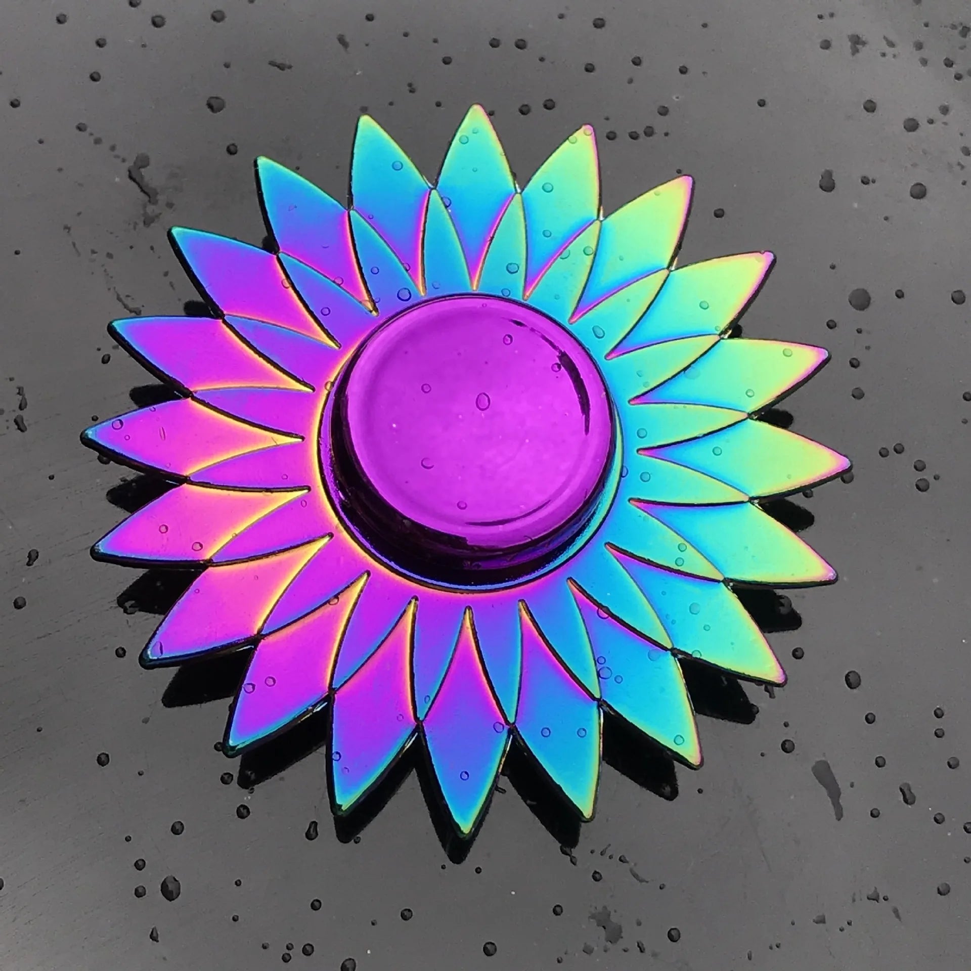 New Metal Rainbow Fidget Spinner Gradient Color R188 Mute Bearing EDC Hand Spinner Fingertip Gyro Anti-Anxiety Adult Toys Gifts