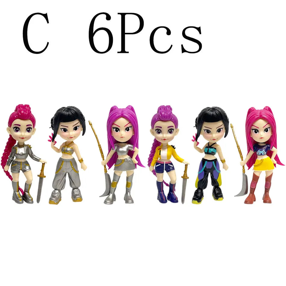 Anime Figure PVC Collectible – Kpop Demon Hunters Mini Figurine Toy