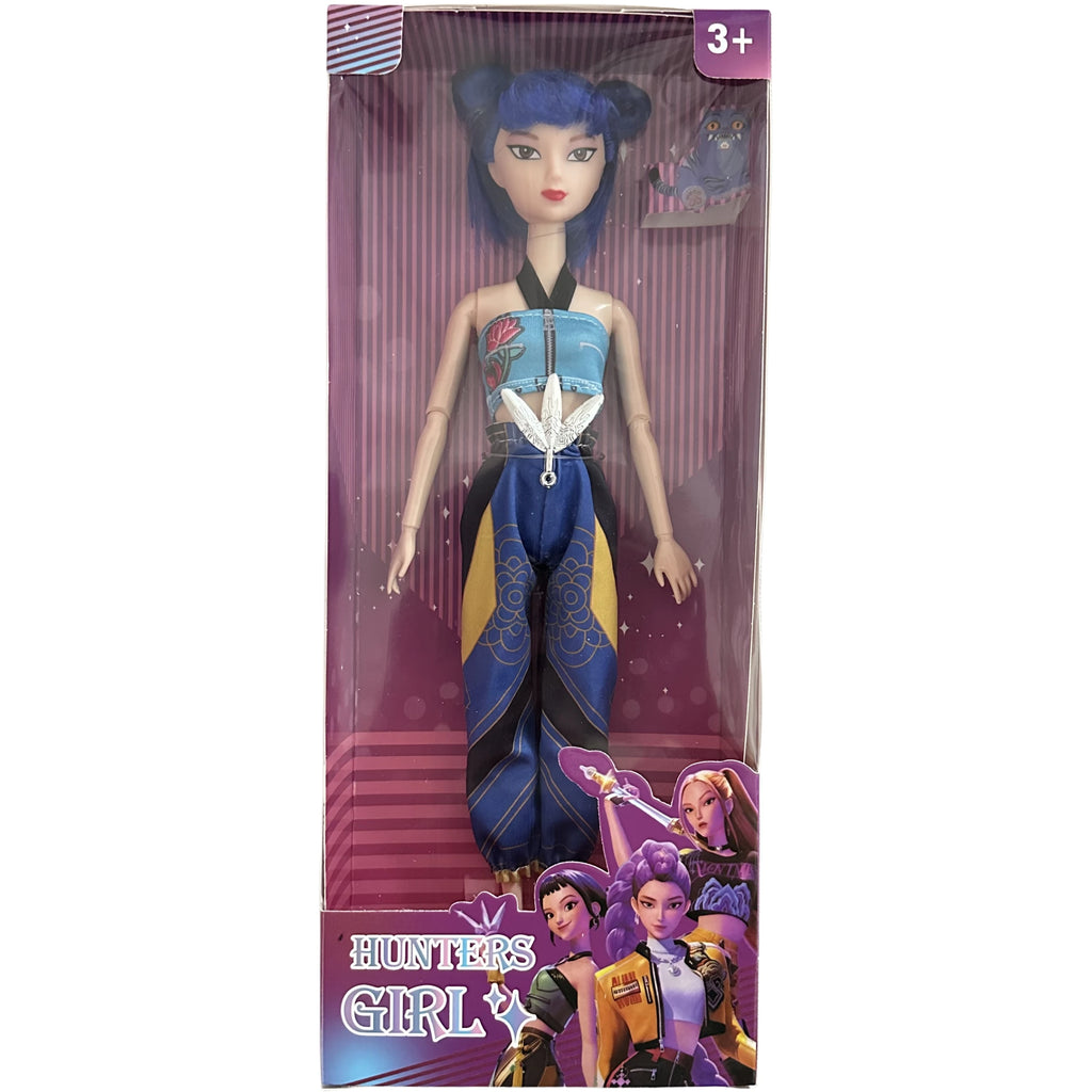 Kpop Rumi Mira Zoey Vinyl Doll Anime Hunters Girl 11 Inch Articulated With Theme Music Cute Toy 3PCS Set Gift for Kids Girl Fans