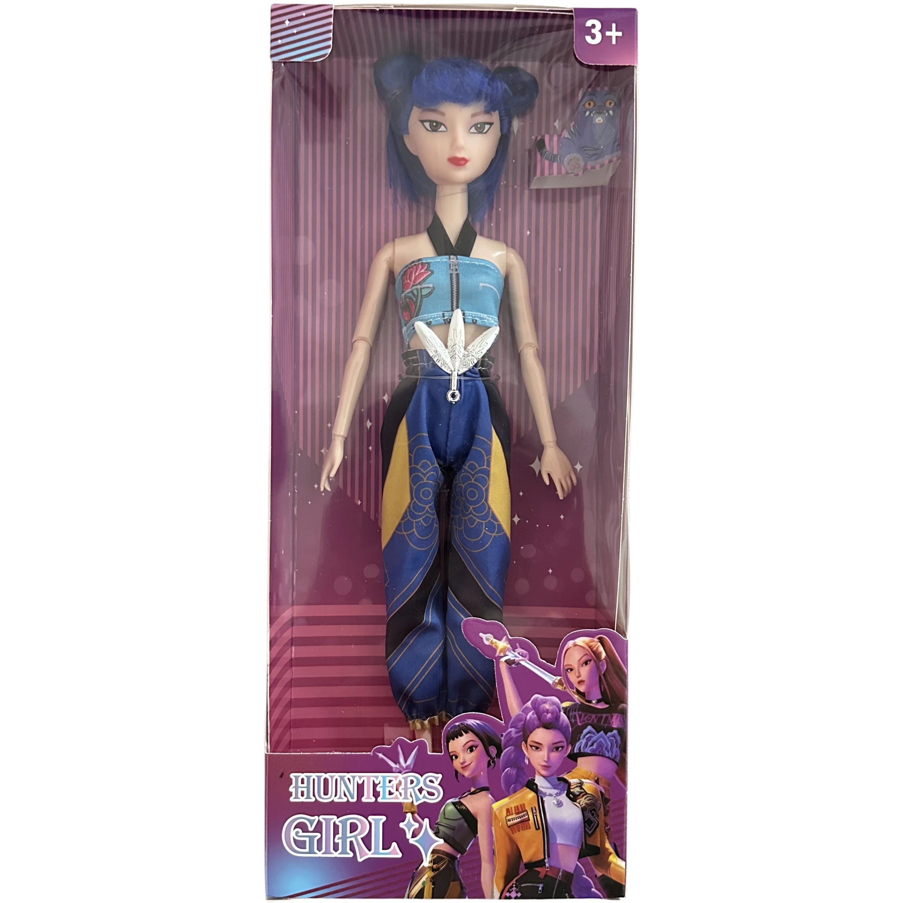 Kpop Rumi Mira Zoey Vinyl Doll Anime Hunters Girl 11 Inch Articulated With Theme Music Cute Toy 3PCS Set Gift for Kids Girl Fans