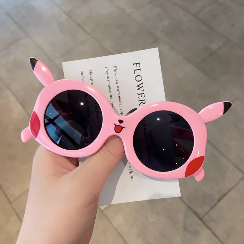 Cartoon Pikachu Outdoor Sun Protection Glasses Anime Pokemon Anti Glare Goggles Cute Vacation Travel Sunglasses Friend Gifts