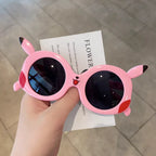 Cartoon Pikachu Outdoor Sun Protection Glasses Anime Pokemon Anti Glare Goggles Cute Vacation Travel Sunglasses Friend Gifts