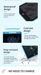 Multi-Size LCD Writing Tablet for Kids 6.5/8.5/10/12 Inch- Reusable Drawing Board, Eye Protection, Lock & Erase Educational Gift