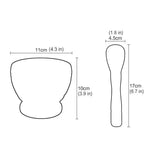 Resin Setmortar and Pestle Garlic Herb Spice Mixing Grinding Crusher Bowl Restaurant Kitchen Tools