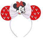 2026 Trip Mouse Ears Headband for Girls Women Sequin Castle 5"Bow Hairband Festival Party Cosplay DIY Hair Accessories