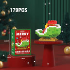 Christmas Building Block Santa Claus Snowman Elk Tree Micro Brick Puzzle Assembly Model Home Decoration Xmas Party Gift Kid Toy