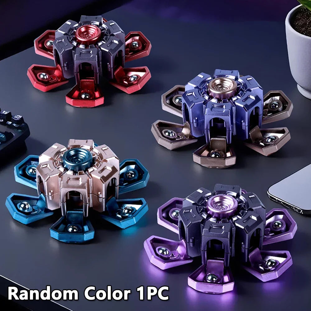 Creative EDC Hand Spinner Stress Relief Toy DIY Rotating Fingertip Gyroscope Spinner Fidget Toys for Kids Adult Birthday Gifts