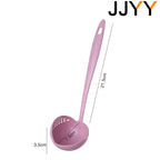 JJYY The 2 in 1 Kitchen Spoon Spoon Long handle Plastic Colander Filter Tableware Hot Pot Spoon
