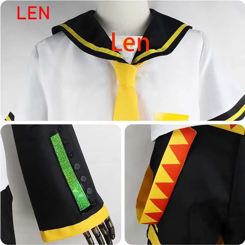 Homchee Trends COS Anime Men Len Cosplay Costume Anime Women Rin JK Uniform for Comic Con Outfits