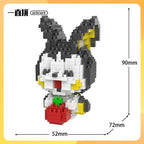 Pokemon Building Blocks Small Cartoon Mini Block Pikachu Charizard Eevee Mewtwo Anime Assemble Action Model Dolls Boys Toys