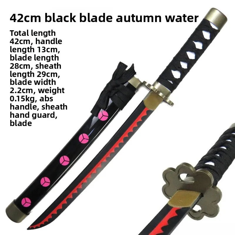 42cm/16.53in Anime Zoro Katana Swords Model Samurai Props Cosplay Peripherals Wooden With Sheath Collectible Ornaments Boys Toys