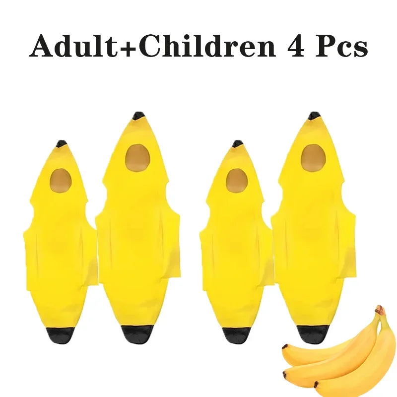 Halloween Banana cosplay Halloween Costumes Children's Performance Costumes Banana Costumes Performance Parent-Child Costumes