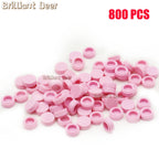 800PCS FLAT Tile 1x1 Dots Round Bricks 35381 98138 MOC DIY Building Blocks Parts for Mosaic Portrait Art Design Children Toys