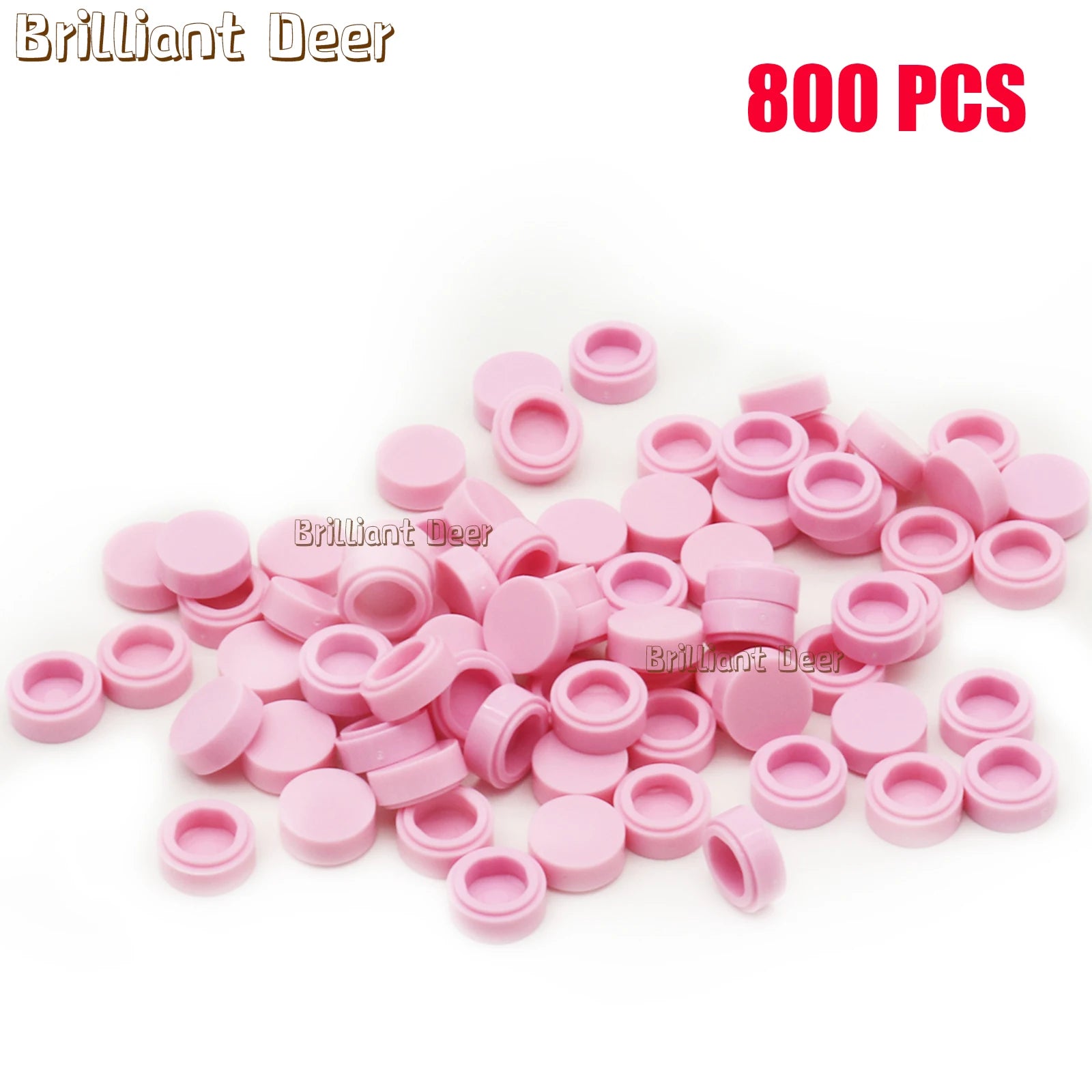 800PCS FLAT Tile 1x1 Dots Round Bricks 35381 98138 MOC DIY Building Blocks Parts for Mosaic Portrait Art Design Children Toys