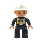 Big Size Figures Building Block Doll Family Farmer Pirate Worker Doctor Policemen Large Brick Compatible Build House Duploes Toy