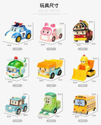 19 Style Silverlit Robocar Korea Kids Toys Robot Roy Haley Anime Metal Action Figure Cartoon Toy Car for Children Best Gift