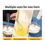 1 Wireless Electric Food Mixer, Portable 3-Speed Hand Mixer, Baking Dough and Cake Cream Mixer, Kitchen Tool