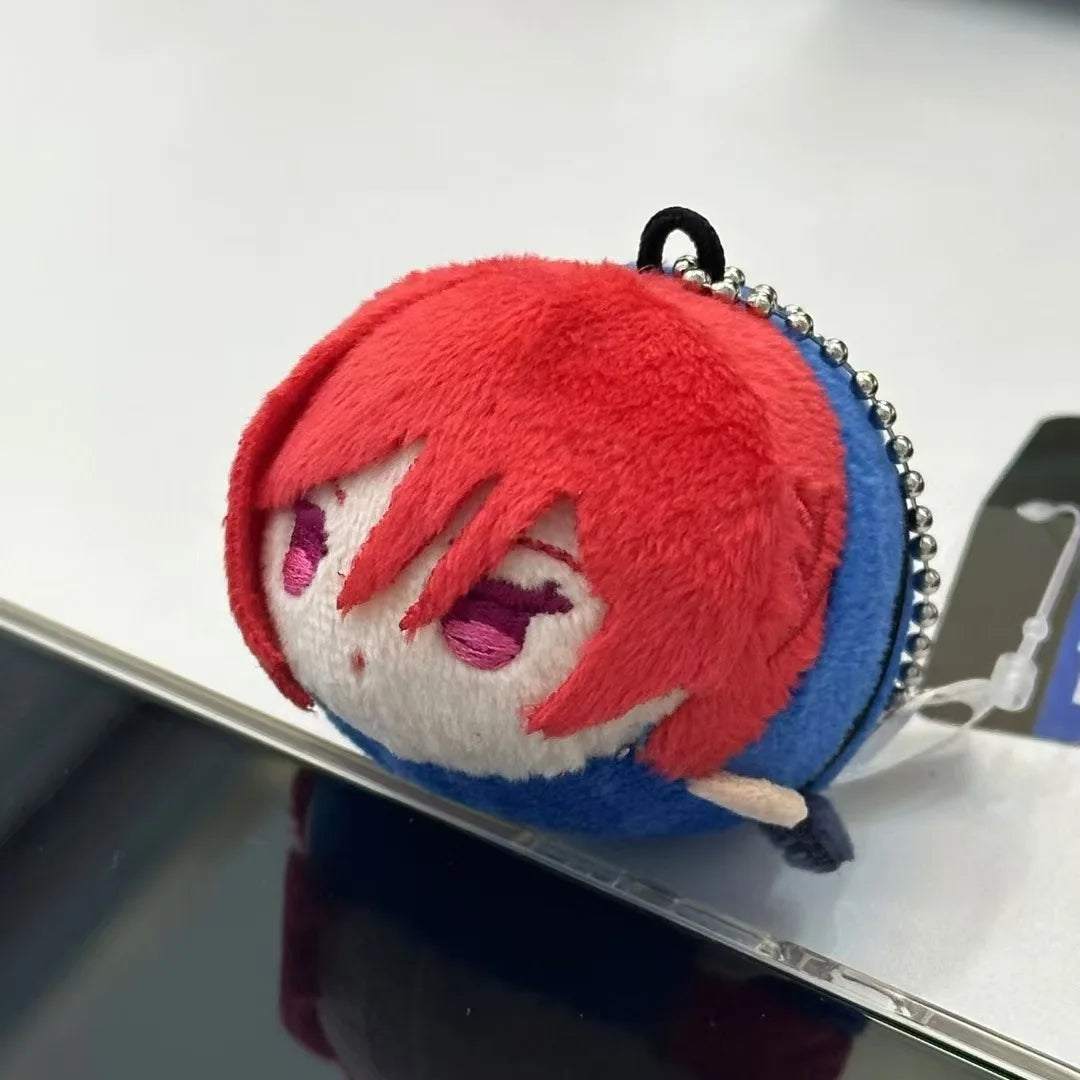 Mini Anime Plush Keychains Michel Caesar Mikage Reo Nagi Seishiro Chigiri Hyoma Bachira Meguru Cute Stuffed Starfish body Doll