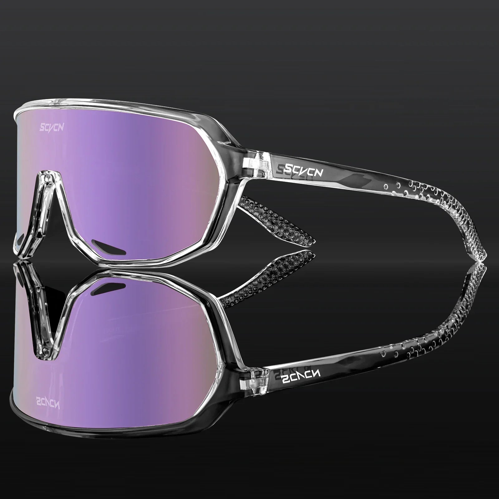SCVCN Hiking Eyewear Sports Glasses for Men MTB Bike Bicycle Sports UV400 Hunting Driving Cycling Glasses Fashion Sunglasses