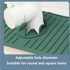 Kitchen Faucet Splash Pad Silicone Sink Faucet Splash Guard Mat Sponge Drain Pad Countertop Protector for Kitchen Bath Gadgets