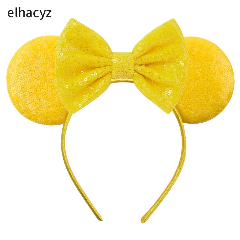 2026 Chic Embroidery Sequin Ears Headband Classical DOT Bow Hairband For Girls Women Party Head Wear Kids DIY Hair Accessories
