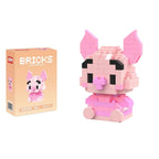 Disney 214 style Winnie LinaBell StellaLou Building Blocks Princess Cartoon Figrues Bricks Children's Assembly Toys Model Gift