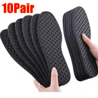 1Pair Bamboo Charcoal Antibacterial Shoes Insoles Plant Deodorant Running Sports Insole for Feet Thick Shock Absorbing Shoe Sole