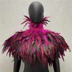 Dress Cape Halloween Wedding Party Shawl Scarf Women Neck Scarves Woman Gothic Style Snood Children Turkey Shawls Feather Y2k