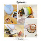 24-Color 8mm Crystal Bead Bracelet Making Kit - 360/480/720 Pieces Jewelry Glass Beads round Beads Suitable for Crafting