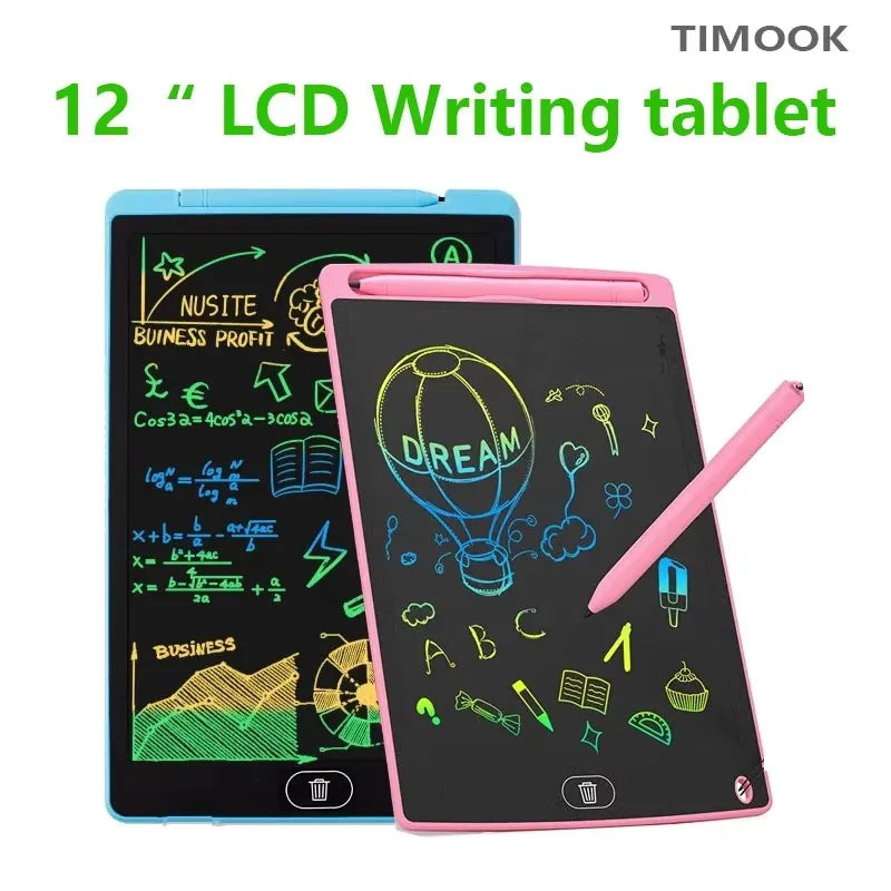 12 inch LCD Early coaching board light energy drawing board Colorful children's electronic handwriting board Birthday gift