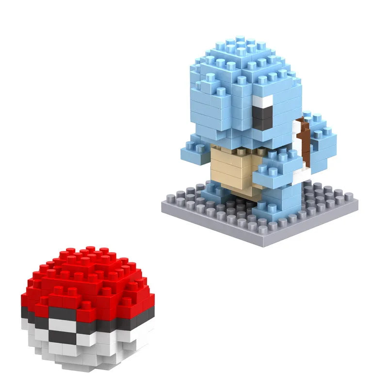 75 Style Pokemon Building Blocks Assembly Anime Picachu Charizard Doll Blastoise Bulbasaur Gengar Bricks Toy for Kid Gift