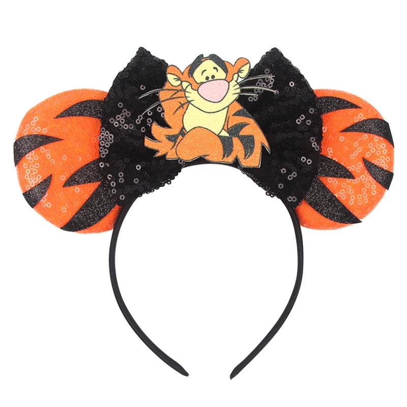 Nieuwste Mickey Mouse Oren Hoofdband Kid Adult Festival Party Pailletten Strik Haarband Vrouwen Baby Girl Party Haar Accessories