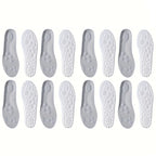 1Pair/2Pairs/4Pairs High Elasticity Latex Sport Insoles Soft Shoe Pads Arch Support Orthotic Insoles Breathable Deodorant Insole