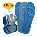 1/2 Pairs Memory Foam Disposable Insoles for Shoes Antibacterial Deodorization Sweat Absorption Insert Sport Shoes Pads