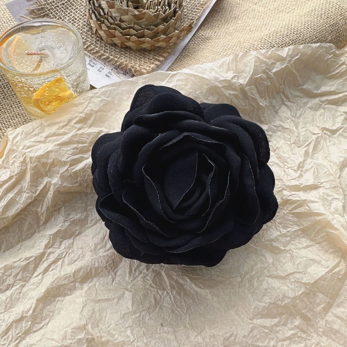 1/2/6pcs Stereoscopic Rose Flower Hair Clip Fpr Women Elegant Back of The Head Hair Shark Clip Fashionable Girl Hair Accessories