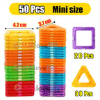 Magnetic Building Blocks Big Size and Mini Size DIY Magnets Toys for Kids Designer Construction Set Gifts for Children Toys