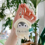 Cute Penguin Plush Key Ring Tourist Hat Penguin Keychain For Girls Gifts Creative School Bag Keychain