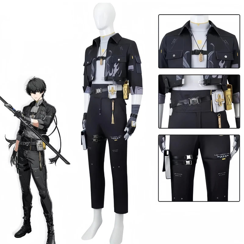 New Game Wuthering Waves Rover Cosplay Costume Rover Male Cosplay Outfit Wig Halloween Carnival Uniform Christmas Party for Men