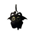 Cute Cartoon Plush Black Cat Keychain Bag Pendant Decoration Kawaii Stuffed Doll Toy Car Keyring Accessories Couples Gift