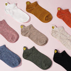 4 Pairs Lot Fashion Socks Women 2026 New Spring Cotton Color Novelty Girls Cute Heart Embroidery Casual Funny Ankle Socks Pack