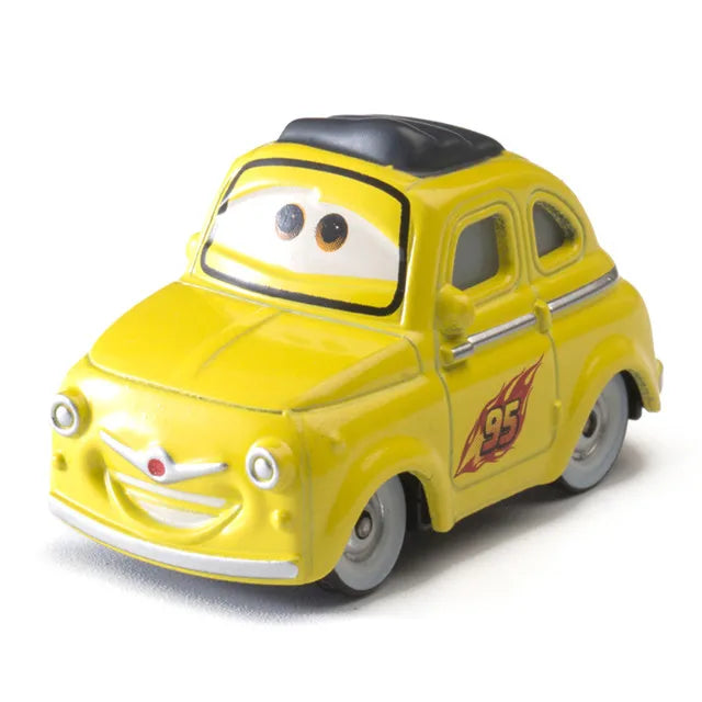 Children Car Toys Disney Pixar Cars Lightning McQueen Boost Wingo DJ Snot Rod 1:55 Diecast Metal Alloy Model Car Kid Gift