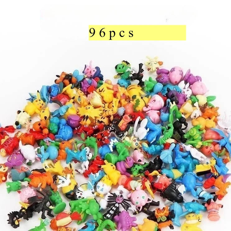 24-144pcs Pokemon Pikachu Action Figure Toys 2-3cm Mini Figures Model Toy Pikachu Anime Kids Doll Birthday Christmas Gifts
