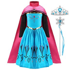 Girl Vestidos Costume Kid Dress Halloween Cosplay Children Birthday Carnival Party Dress Up 2-10 Year
